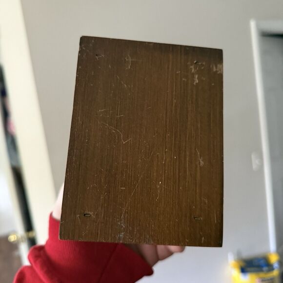 Vintage 1970’s Lot of 8 Wooden Drink Coasters w/ Cork & Brass Decorative Handle - Picture 5 of 6